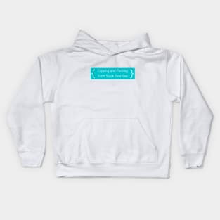 Copying and Pasting from Stack Overflow Kids Hoodie